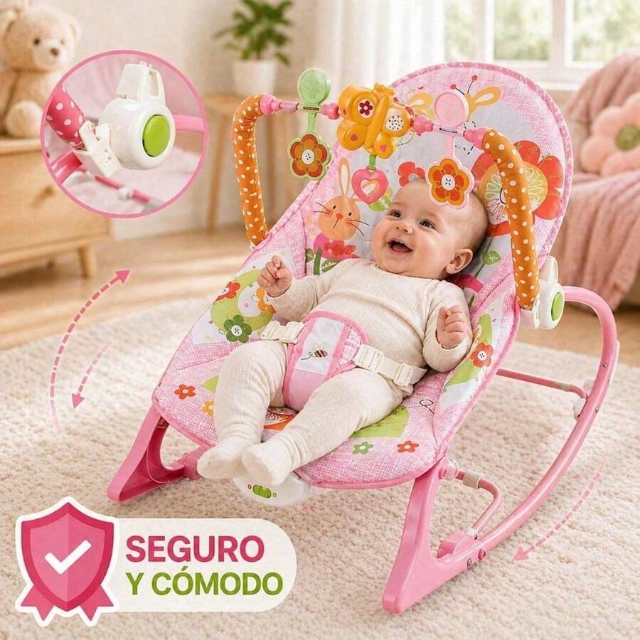 Baby Bouncers, Jumpers & Swings - Pink - View 1