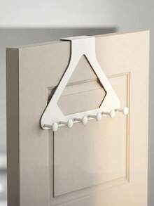 Large Upgraded Triangular Door Back Hook Bracket, Thickened ABS Plastic, Heavy Duty Stable And Strong Load-Bearing, No Drilling Required, Multipurpose Holds Clothes Bags Keys Hats, Space Saving Entryway Closet Bedroom Organizer Rack - Multicolor - View 3