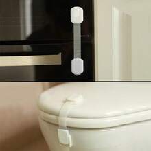 10/5/1pc Drill-Free Child Safety Drawer Lock, Baby Anti-Pinch Anti-Opening Home Cabinet Safety Buckle, Universal Refrigerator Protective Lock [Essential Child Safety] Anti-Pinch Protection Buckle, Durable Material And Easy To Install, Multi-Functional Lock Suitable For Cabinets, Refrigerators And Bathrooms - Buckle - View 6