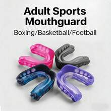 4pcs Mouth Guard, Men's Basketball, Sports Boxing, Sanda Protective Gear, Taekwondo, Specialized Tooth Guard, Chewable, Taekwondo Combat Sanda Competition, Sports Mouth Guard Anti-Bite Protection Sleeve - Multicolor - View 4