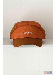 Gorra de camionero de malla transpirable, bordado de letras de bloque de color minimalista, gorra de béisbol unisex, versátil para exteriores de verano, adecuada para todas las estaciones - Multicolor - Ver 16