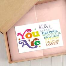 50 Sheets/Pack Fun Colorful Inspirational Cards Daily Encouragement Cards Reward Cards Team Motivation Gift Cards Building Positive Mindset Cards - Sets - View 6