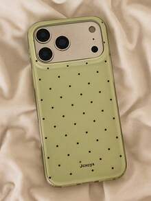 可愛多巴胺糖果色波點圖案手機殼，適用於 iPhone 17 Pro Max 17 Pro 16 15 Pro 15 Pro Max 14 Pro Max 13 Pro 13 Pro Max 14 Pro 15 Plus 16 Plus 14 Plus，可愛防震保護殼禮物 - 青檸綠 - 查看 4