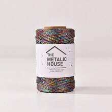 1 Gulungan Benang Glitter Metalik Emas dan Perak 3mm, Benang Rajut Buatan Tangan, 100% Poliester, Cocok untuk Kerajinan Tangan, Merajut, Wig, Merenda, Pembungkus Kado, Dekorasi Pesta, dan Dekorasi Pakaian - Lini produk 3M baru - View 14