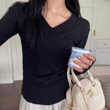 Women Lightweight Cardigans - K702 White-u Collar - View 9