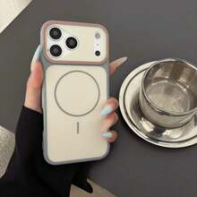 磁吸手機殼 適用於 iPhone 17 Pro Max、17 Pro、17、16、15、14 Plus、13、12、11 Pro Max，彩色邊框，支持磁吸無線充電，提供保護殼 - 藍色 - 查看 7
