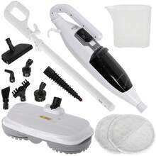 Adler Steam Mop 2 In 1 Steam Mop Handheld Steam Cleaner 1300W 3 Steam Levels Rotating Head 550ml Detachable Tank 15sec Heat-Up 5m Cord 9 Accessories Chemical-Free - EU E Type Plug(220-240V) - View 8