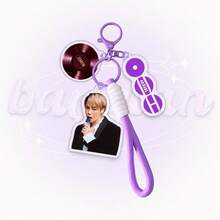 JHOPE, Microphone Pendant Decoration, With Personal Signature Color Pendant, Suitable For Clothing, Bags, Car Keys, Creative Cute Party Decoration, Ideal For Christmas, Valentine's Day, Birthday Gift - Multicolor - View 9