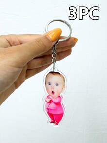 Customized Baby Photo Keychains And Personalized Acrylic Keychains-Also Precious Keepsakes. They Can Be Hung On Keys, Bags, Strollers, Or Suitcases. - Multicolor - View 13