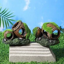 1件裝盒節日禮物 - 水族景觀裝飾躲避處、隱蔽洞穴、水下裝飾品 - A - 查看 3