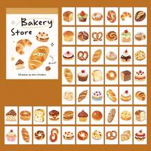 50pcs/Pack Copper Foil Paper Stickers, Scrapbook Supplies & Journal Decoration, Notebook Collage Materials, Planner DIY Decorative Stickers, Stationery Office Supplies, Planner Collage Accessories, Party Decoration Supplies - Sticker Book - View 14