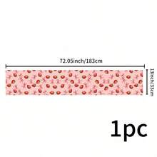 1 pièce de drapeau de table de cuisine réutilisable quotidien, avec des motifs de fraises, de fleurs, de nœuds et de campagne vintage, fabriqué en tissu de lin, convient pour la décoration de table à la maison, la décoration de fête, les fournitures de fête, les décorations de vacances et les articles de vacances. Il existe plusieurs tailles au choix, et ils peuvent également être offerts en cadeau. - Multicolore - Voir 15