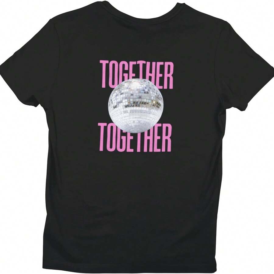 Together Together Disco T-Shirt - Harry1 Pop - Unisex - Black - View 1