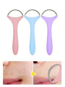 Painless Facial Hair Remover, Portable Spring Roller Epilator, Spring-Type Hair Removal Tool, Lightweight Hair Removal Device, Suitable For Men And Women, Stainless Steel Spring - Multicolor - View 3
