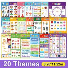 Lachilly English Learning Poster Classroom Decoration Poster Classroom English Vocabulary Learning Teaching Aid Home School Classroom Resource Educational Toy - Multicolor - View 12