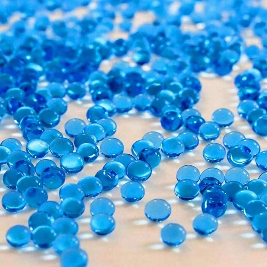 100,000顆 7-8mm 凝膠珠,吸水珠,適用於花瓶填充、聖誕裝飾、婚禮中心裝飾、生日裝飾、漂浮蠟燭、種植、花卉裝飾、禮品 - 藍色 - 查看 1