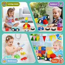 Soft Building Blocks For Toddlers 1-3, Montessori Sensory STEM Toy, Colorful Stacking Blocks Set For Preschool Learning & Fine Motor Skills - Multicolor - View 6