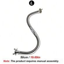 1 pieza Percha ajustable de acero inoxidable para loros, juguete flexible de varios ángulos antideslizante para aves, accesorio de jaula duradero y fácil de limpiar adecuado para loros, cacatúas y todas las aves domésticas - Ver 15