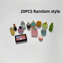 迷你創意仿真化妝品香水眼影唇膏 DIY 景觀裝飾配件 樹脂桌面擺件 娃娃屋裝飾 女性生日禮物 - 圖片色 - 查看 12