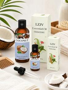 LZJV 100ml/3.4oz, 30ml/1.0oz 椰子精油擴香、椰子精油按摩油、居家芳療擴香、居家香氛、臉部護理禮品 - 椰子精油 - 查看 8