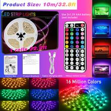 3ft-100ft Led Strip Lights For Room Decor, Remote Control Color Changing Strip Lighting Can Adjust Color And Brightness, 6 DIY Modes, Led Lights For Bedroom Decor, Home Decor, TV Backlight, Living Room, Kitchen - Type - View 18