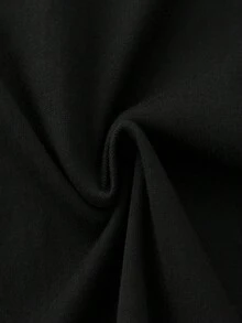 Camiseta de Algodón para Hombre con Diseño de Doble Cara de Gato, Algodón de Alta Calidad, Duradera, Casual y Elegante - Negro - Ver 4