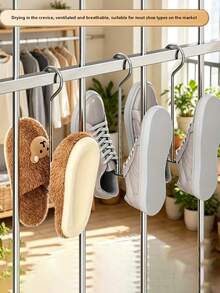 1pc/5pcs/10pcs Shoe Drying Rack, Portable Shoe Hanging Storage Rack, Space-Saving Shoe Display Rack For Home Closet, Perfect Gift For Storage Enthusiasts - Multicolor - View 4