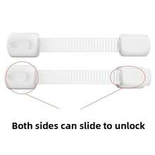 10/5/1pc Drill-Free Child Safety Drawer Lock, Baby Anti-Pinch Anti-Opening Home Cabinet Safety Buckle, Universal Refrigerator Protective Lock [Essential Child Safety] Anti-Pinch Protection Buckle, Durable Material And Easy To Install, Multi-Functional Lock Suitable For Cabinets, Refrigerators And Bathrooms - Buckle - View 10