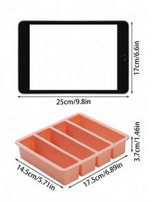 1 pieza Molde de silicona largo para hielo, congelación rápida y fácil liberación de hielo, molde de hielo casero DIY, molde para pasteles, molde para paletas, caja esencial para hacer hielo en verano, se usa para congelar café, bebidas, leche - Multicolor - Ver 11