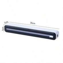 1pc 2-In-1 Kitchen Cling Film Dispenser With Cutter, Plastic Wrap Dispenser With Sliding Cutter, Reusable Suction Cup Cling Film Cutter, Kitchen Cling Film Dispenser, Bag Sealer Cutter, Multi-Function Cling Film Dispenser With Cutter - Multicolor - View 22