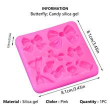 1 pieza Molde de silicona con diseño de lazo para DIY - Rosa - Ver 5