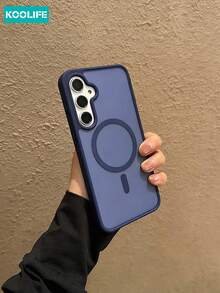 Koolife 1 chiếc ốp lưng điện thoại nam châm màu xanh navy mờ giả da, bảo vệ toàn diện 360°, hỗ trợ sạc không dây, vỏ PC+TPU chống sốc, tương thích với S26Ultra/S26Plus/S26/S25 Plus/S25 Ultra/S25/S22/S22plus/S22Ultra/S23/S23Plus/S23Ultra/S24/S24Plus/S24Ultra - Màu xanh hải quân - Xem 7