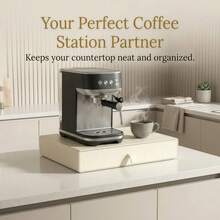 1pc Multifunctional Storage Rack With Pull-Out Organizer Bins, Large Capacity, Easy Access, Strong Load-Bearing, Suitable For Coffee Machine, Coffee Beans And Coffee Capsules Storage - Multicolor - View 1