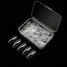 Practice Hand For Acrylic Nails- Silicone Nail Hand Practice Upgrade Nail Tips Never Fall Off, Fake Nail Manican Hand For Nail Practice, Flexible Practice Maniquin Hand With 50PCS Nail Tips. - Clear - View 9