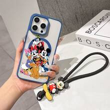 This Disney Mickey Mouse Pattern Lanyard Phone Case Features A Strong Magnetic Closure And Full Coverage Of Acrylic And TPU Material. It's Shockproof, Lightweight, And Suitable For IPhone17/16/11/13/15/15 Plus/15 Pro/15 Pro Max/12/14 Pro Max/11 Pro Max/12 Pro/12 Pro Max/13. It's A Popular Birthday Gift, Business Gift, Durable, Stain-Resistant, And Fingerprint-Resistant New Phone Case For Men And Women. It Also Includes A Mickey Mouse Phone Case And Mickey Mouse Doll Bracelet. Compatible With SamsungGalaxy S20, S21, S22, S23, And S24 Series. It's The Perfect Gift For Friends And Family. This Stylish Phone Case Is Fun, Lightweight, And Durable. IPhone17 Pro Max Phone Case, Minnie Phone Case. - 無色 - 查看 7