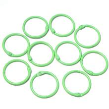 10pcs/Pack Colorful Iron Painted Round Keychain 30mm Bag Pendant Accessories Split Ring Handmade DIY Jewelry Material - Colorful Keychain - View 19