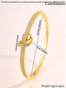 Camhanno This Accessory Is Made Of Copper And Stainless Steel, With 18K Gold Plating - Gold - View 7