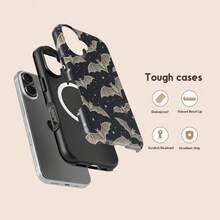 24h Shipping From DE Apple 17 16 15Pro Max PlusBat Night Sky Phone Case, Gothic Halloween Phone Cases, Spooky Starry Bat Aesthetic,  16 15 14 13 12 Pro Max,  S25 S24 Ultra 23 24 25 26 - 1 Piece Of Picture Color - View 3
