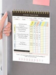1pc Meal Planner Pad For Fridge, 5.6x8.5 Inch 90 Pages Weekly Meal Planner Notepad With Magnet For Organized Weekly & Daily Planning,School Home Office Supplies Room Decor Mothers Day Gift School Supplies - Brown - View 1