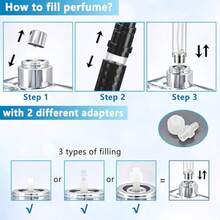 Travel Perfume Atomizer Bottle Refillable - 5ml Leakproof Frances Perfume Atomizer, Portable Perfume Sper, Perfume Refillable Bottle Traveling Black - Black - View 4