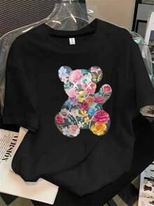Halloween Graphic T-Shirt - Black - View 1