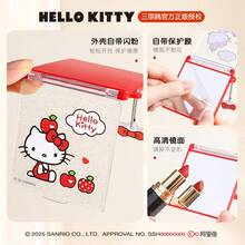 SANRIO 2pcs/Portable Folding Makeup Mirror For Women, Cute Mini Small Mirror, Student Style - View 4