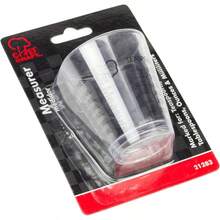 Medidor clsico de vidrio de chupito de plstico, 1 onza/cucharada, transparente - transparente - Ver 2
