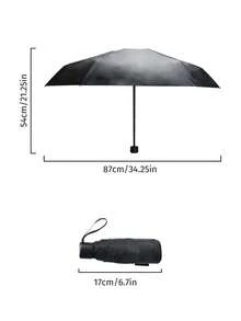 1pc Portable Umbrella, UV Protection Lightweight Folding Umbrella, Compact Travel Umbrella With Storage Bag, Lightweight Metal Ribs, UV Protection, Mini Design, Suitable For Sunny And Rainy Days, Multiple Colors Available, Compact Sun Protection Design With Metal Handle, Spring And Summer Choice, Bridesmaid Gift - D - View 7
