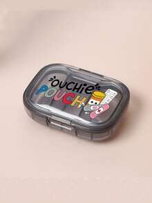 便攜式急救藥盒，藥瓶圖案與「Ouchie Pouch」文字；具備3個隔層，適合居家使用，亦適合旅行與出差。迷你便攜藥盒，防水防潮，可用於存放、戒指及其他小物品。父親節、開學季與教師節的完美禮物選擇。 - 彩色 - 查看 18