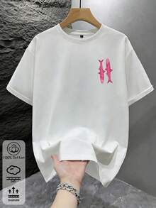 Retro Sardines Graphic T-Shirt For Men - Short Sleeve, Slim Fit & Comfortable, Ideal Casual Wear For Everyday Outings In Summer - White - View 2