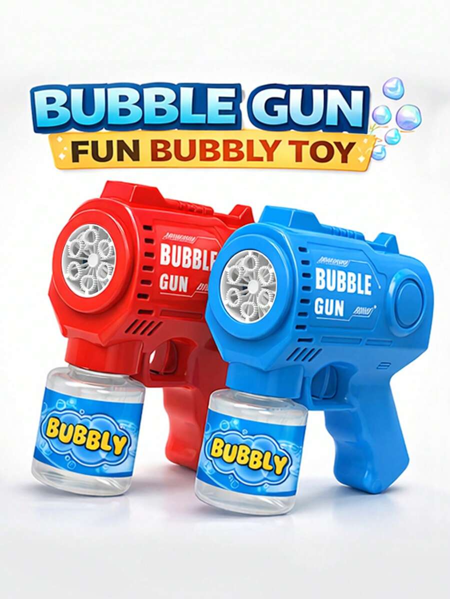Children's Fully Automatic Bubble Gun, 26th Year Model. Automatic Bubble Blowing Machine, With Leak-Proof Design. Portable Electric Bubble Toy, Suitable As A Gift For Boys And Girls At Birthday Parties. (Without Batteries And Without Bubbles)