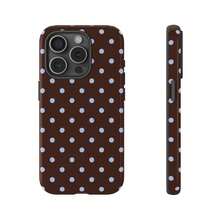 1pc Black Polka Dot UV Printed Pattern Design Leather Texture Phone Case - Multicolor - View 4
