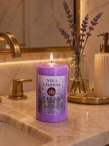 Lavender Candle Scented Candle 100% Pure Paraffin 113g - 1 Piece - 白色 - 查看 4