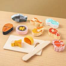 Children's Kitchen Pretend Play Toys - Vegetable Cutting Toys, Fruit & Seafood Toys, Realistic Food, Kitchen Toy Accessories, Gift For Boys And Girls - Multicolor - View 11